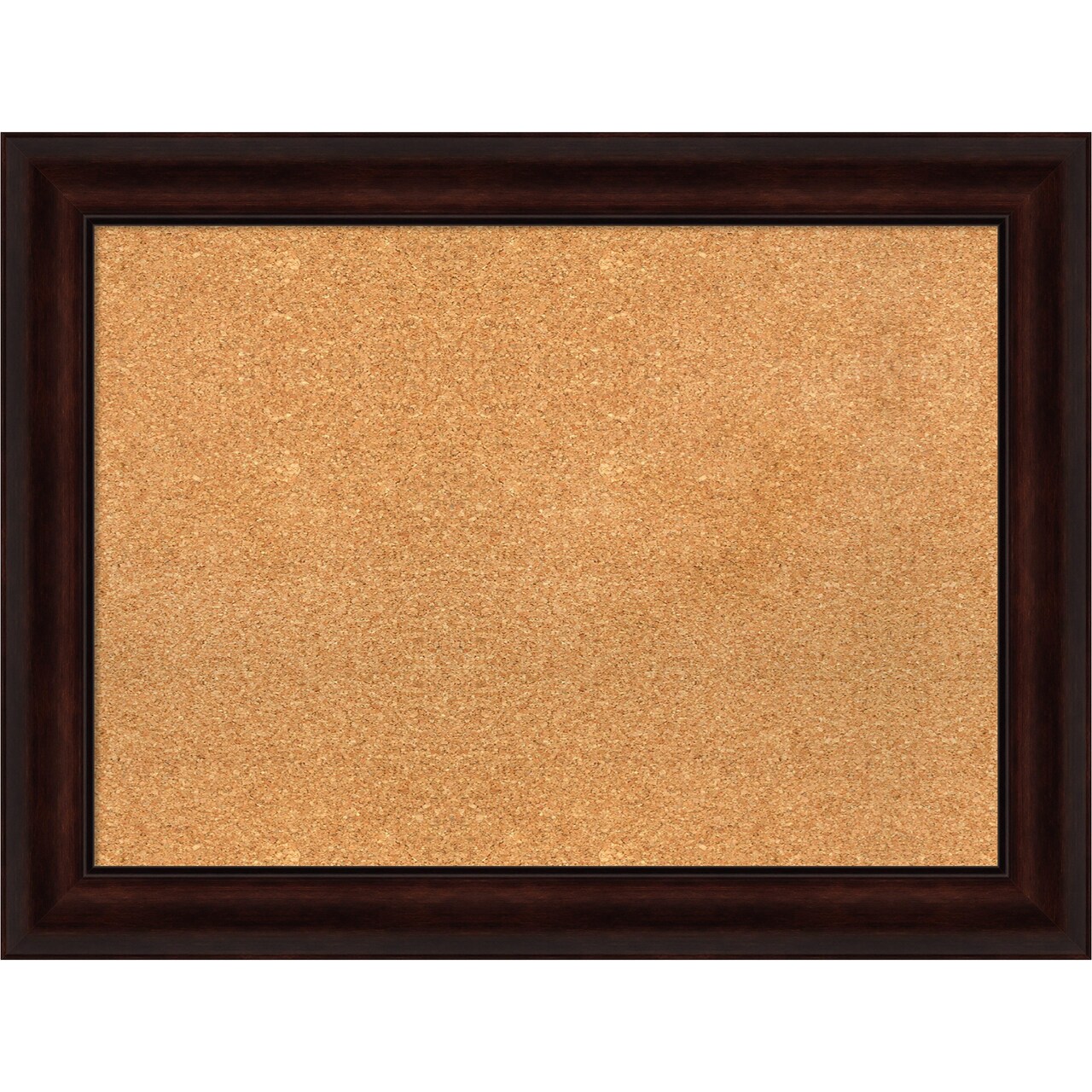 Cork Board, Coffee Bean Brown Frame - Bulletin Board, Organization Board, Pin Board